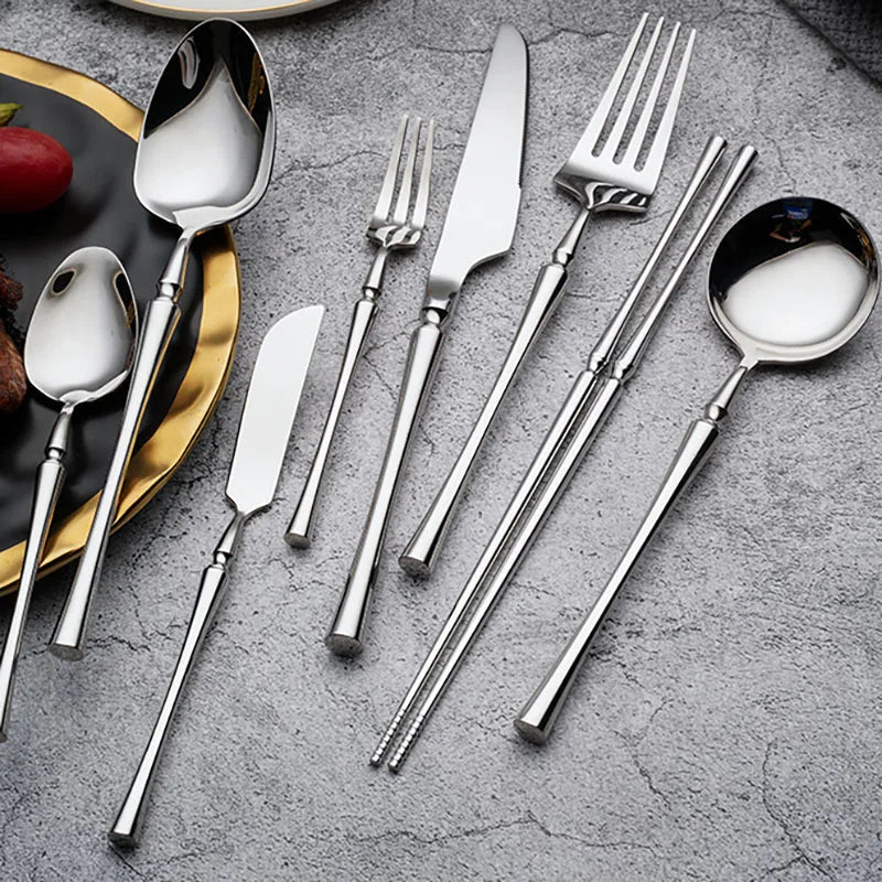 Stainless Steel Symphony: Luxury Cutlery & Flatware Set