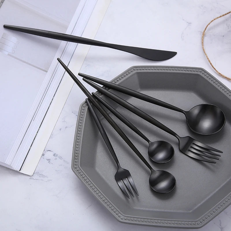 Stainless Steel Cutlery Set - Silverware & Chopsticks