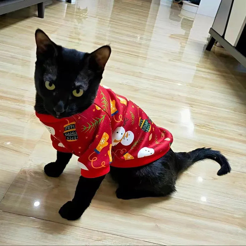 Very Merry Christmas Cat Sweater