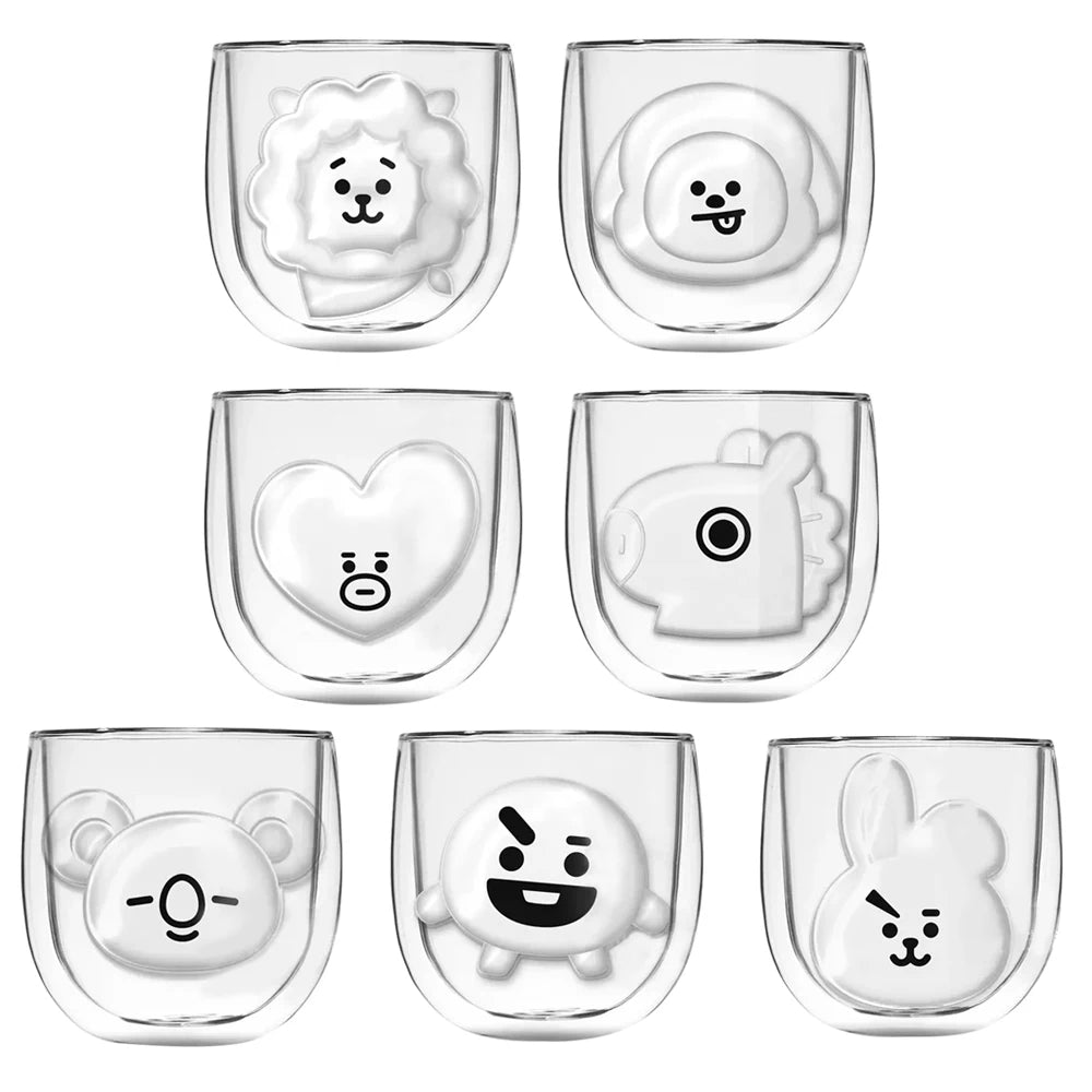 Cute Cartoon Double-Wall Glass