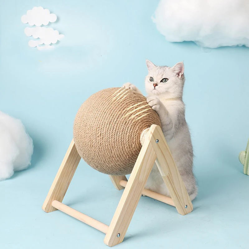 Sisal Rope Cat Scratching Ball: Paw-Grinding Fun