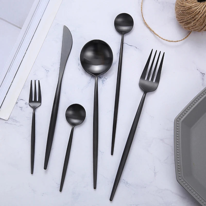 Stainless Steel Cutlery Set - Silverware & Chopsticks