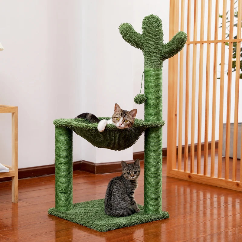 Charming Cactus Cat Tree Tower