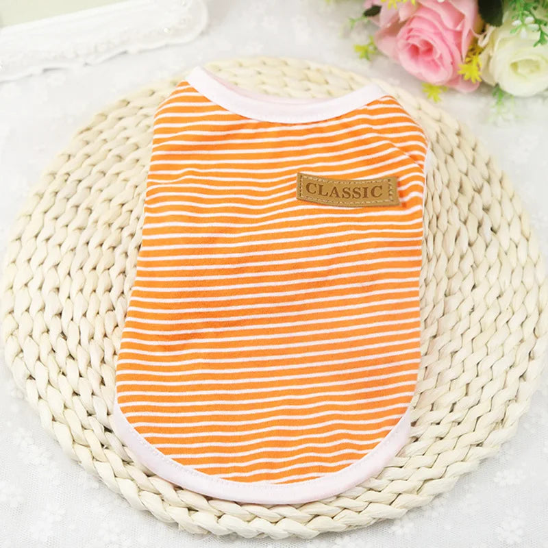 Summer Cotton Striped Pullover