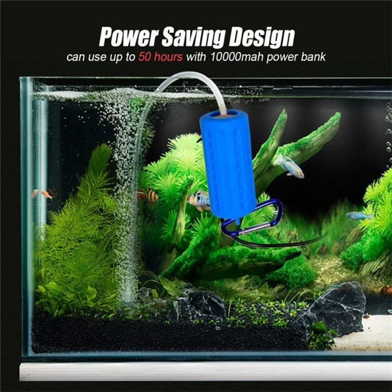 Portable USB Mini Aquarium Oxygen Air Pump For Fishing Tank