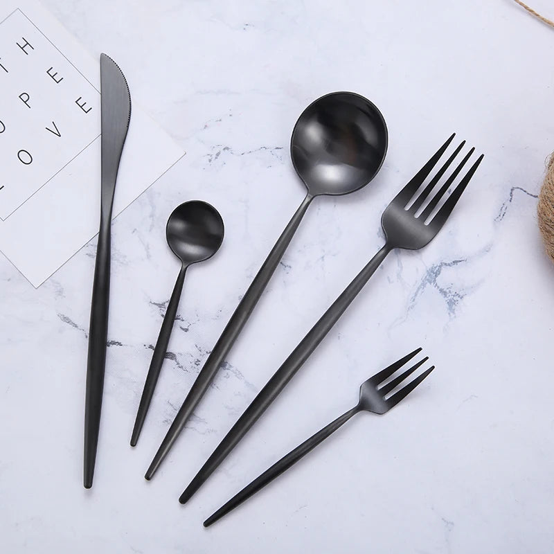 Stainless Steel Cutlery Set - Silverware & Chopsticks