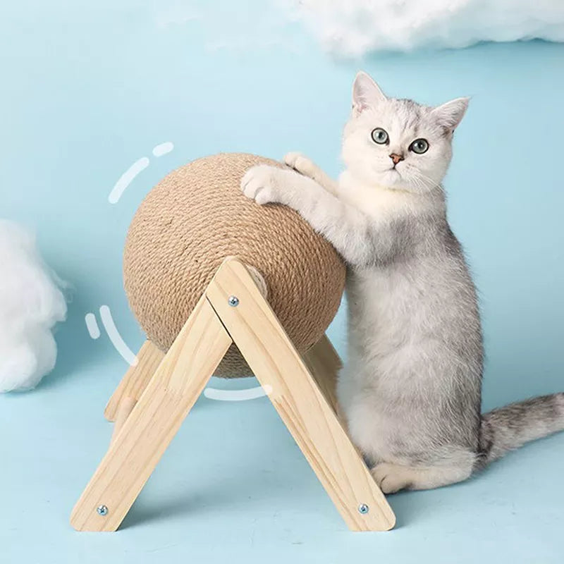 Sisal Rope Cat Scratching Ball: Paw-Grinding Fun