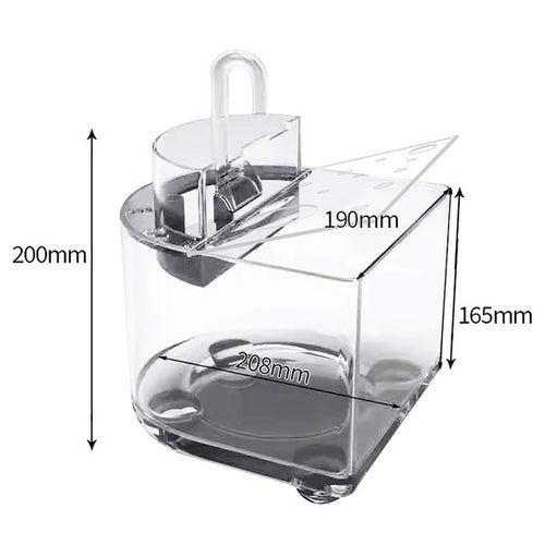 Clear Mini Acrylic Aquarium for On-the-Go Fish Care