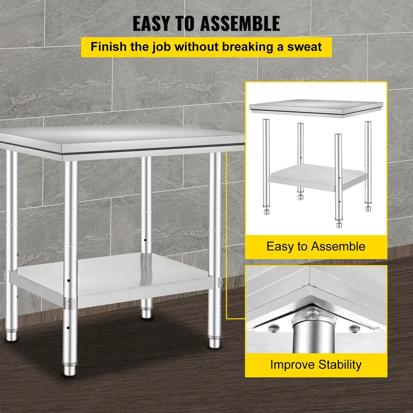 Stainless Steel Commercial Catering Table