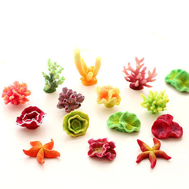 Mini Resin Fish Tank Plant Decorations