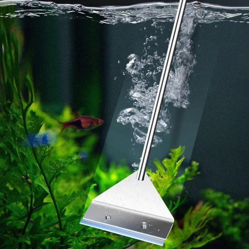 Dual-Use Algae Remover for Fish Tanks Sand and Glass Cleaner