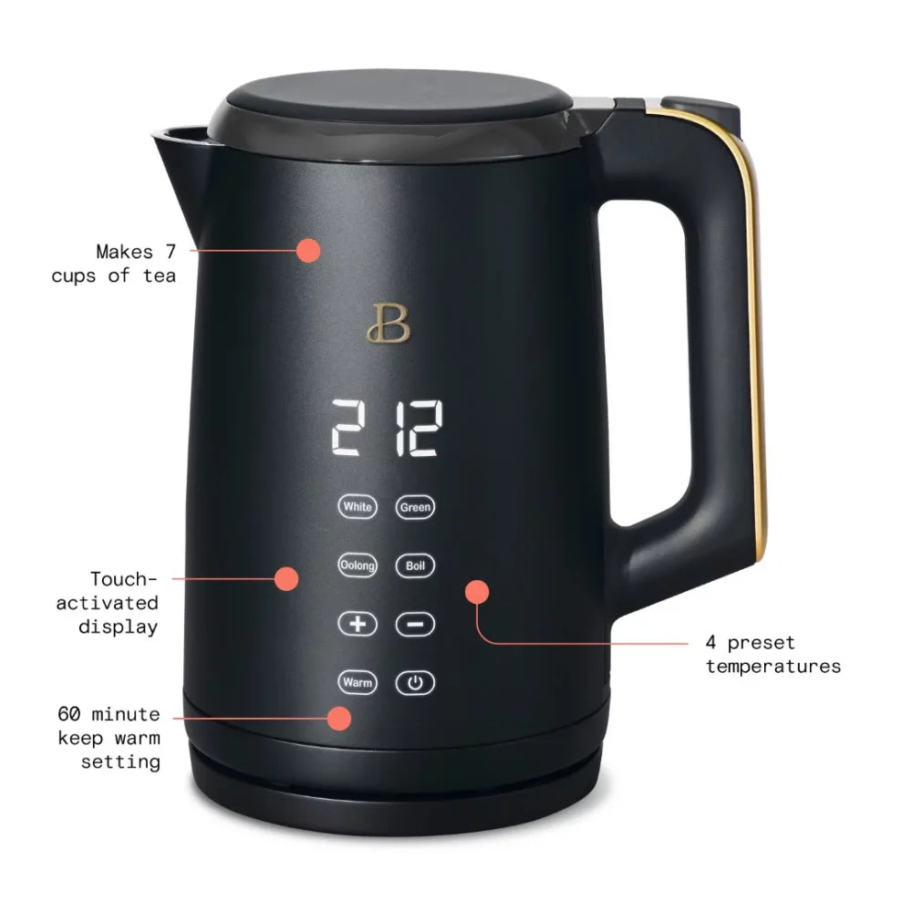 Black Portable Kettle Self-Heating Thermos