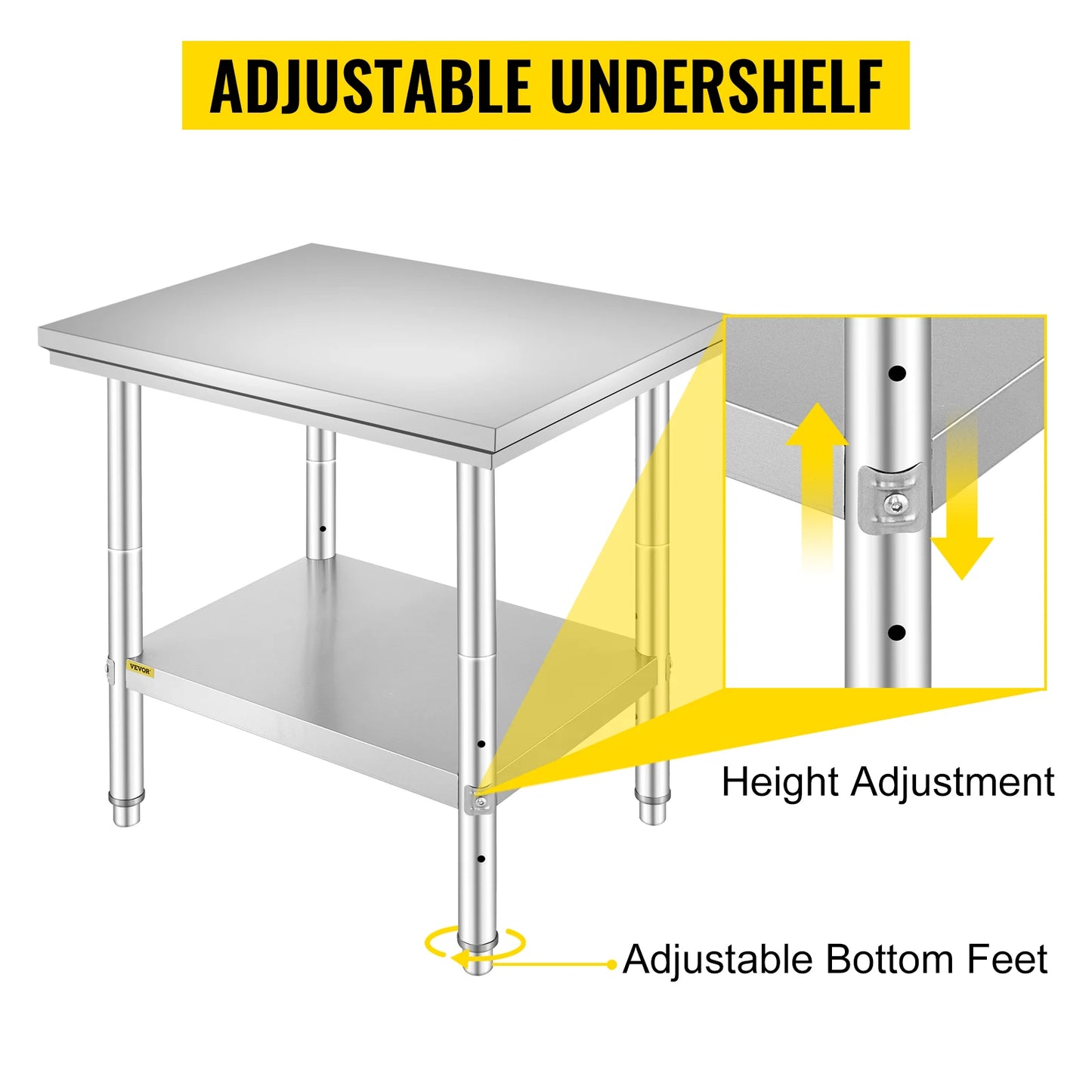 Stainless Steel Commercial Catering Table