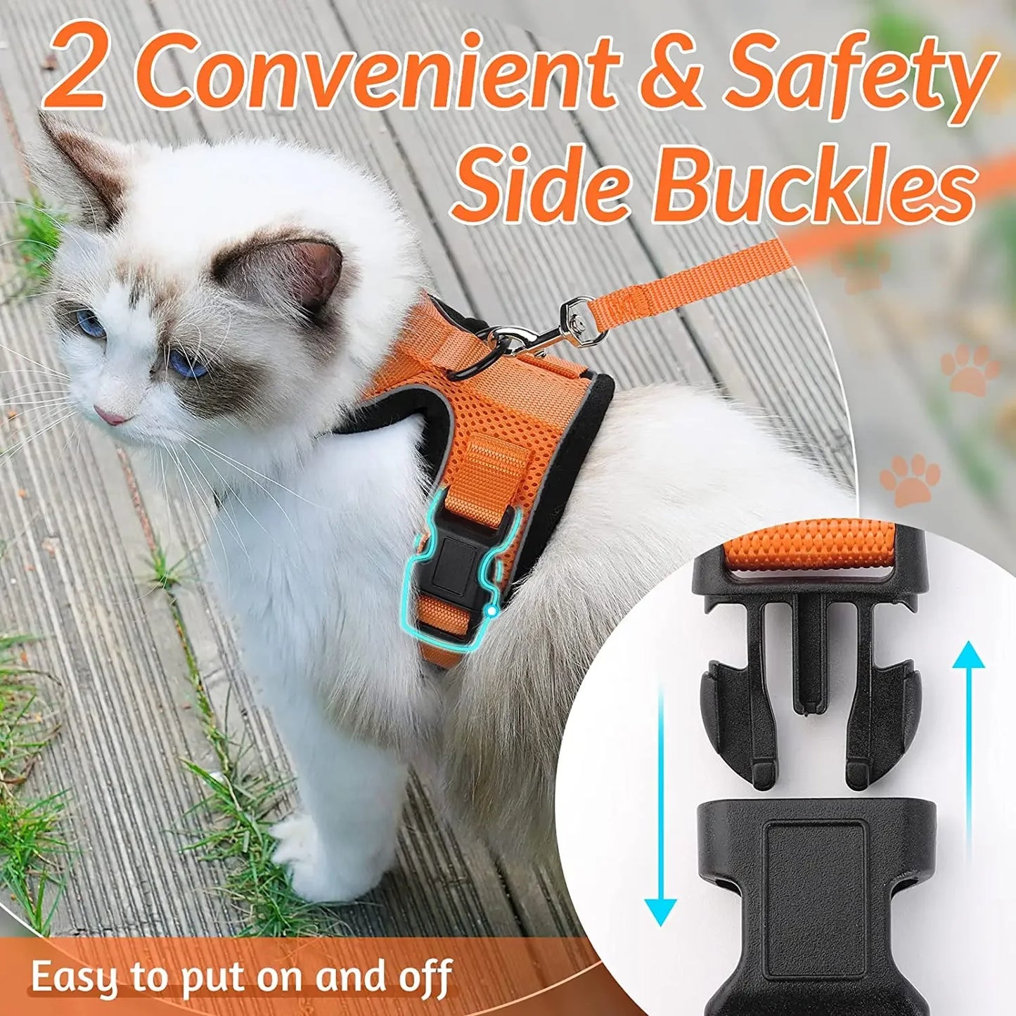 Escape Proof Cat Vest Harnesses