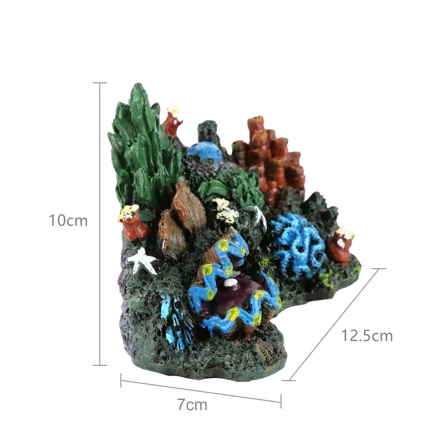 Fish Tank Coral Reef Island Resin Plant Mountain