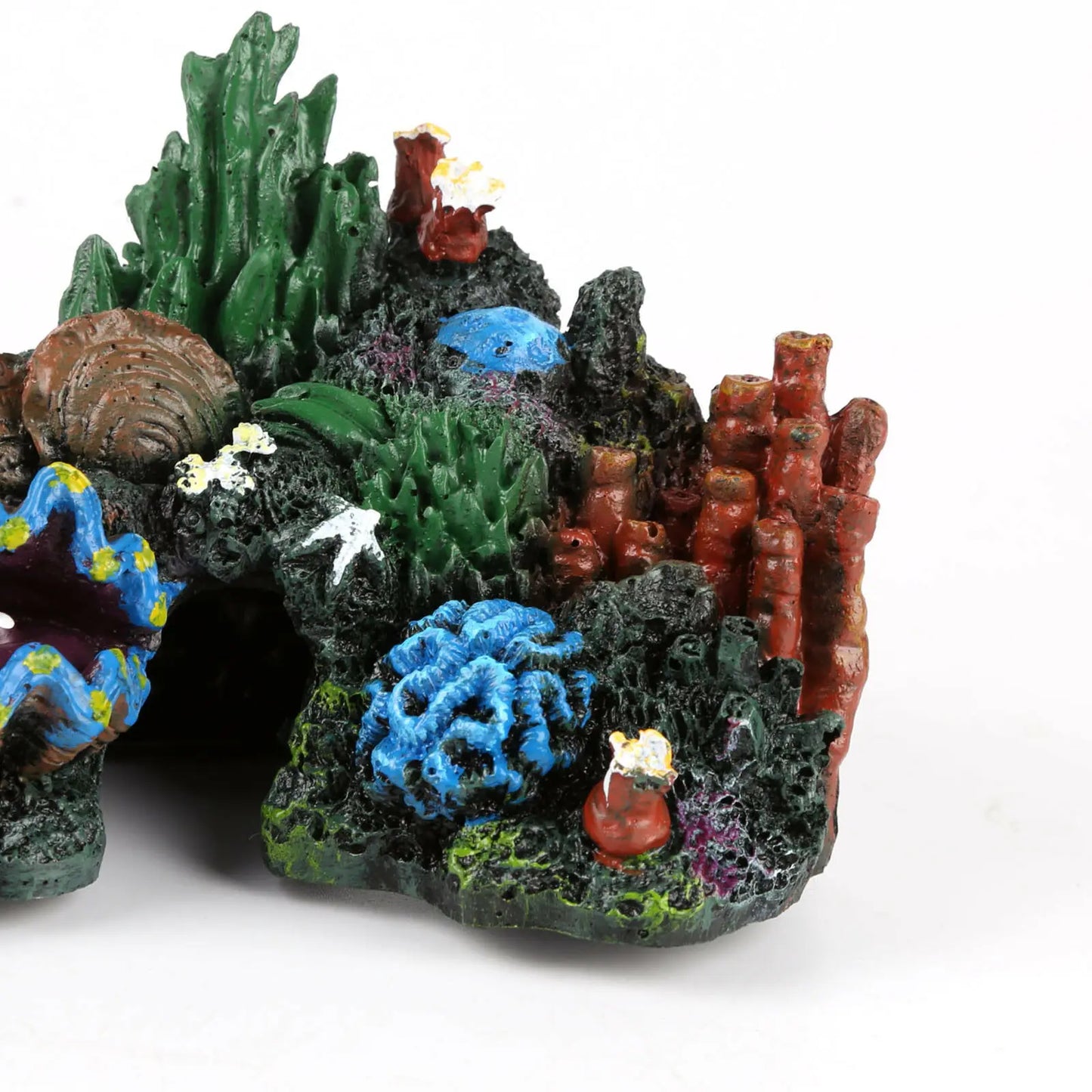 Fish Tank Coral Reef Island Resin Plant Mountain