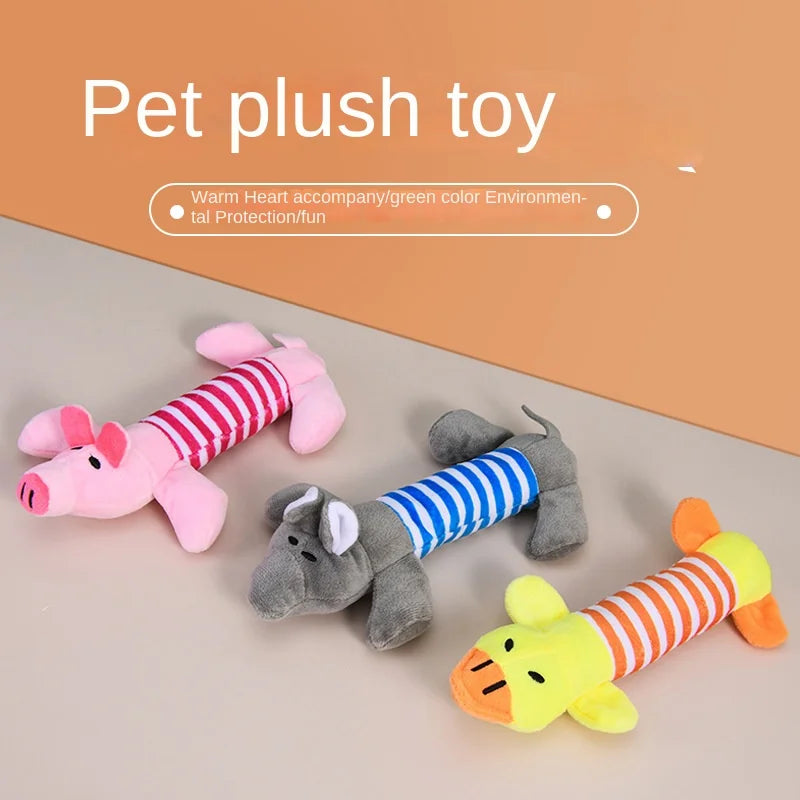 Squeaky Plush Molar Toy