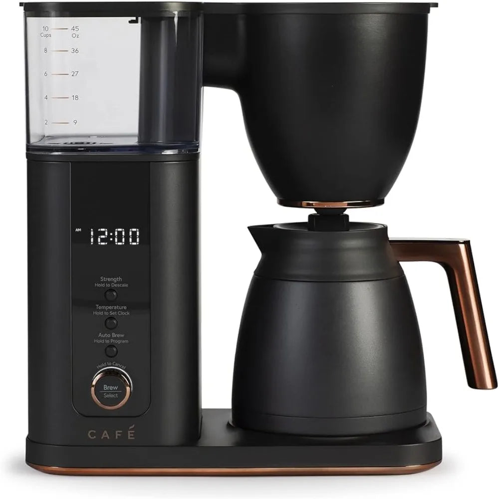 Luxury 10-Cup Smart Drip Coffee Maker: Thermal Carafe, WiFi, Voice Command