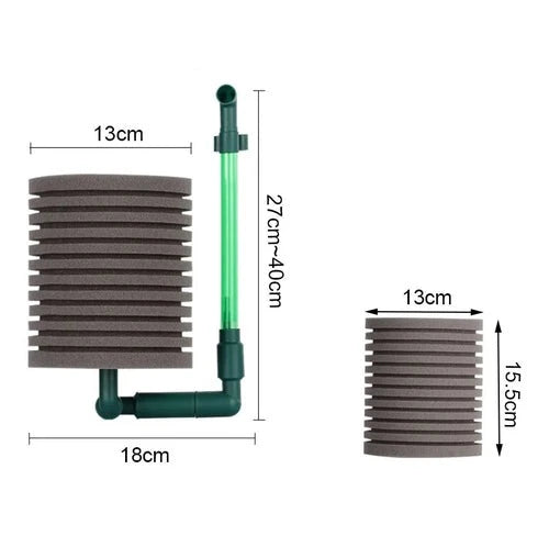 Bio Sponge Filter with Air Pump for Aquariums and Ponds