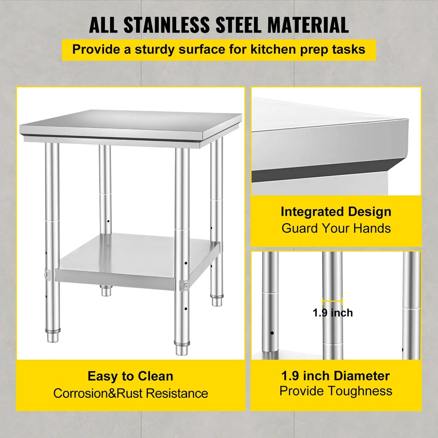 Stainless Steel Commercial Catering Table