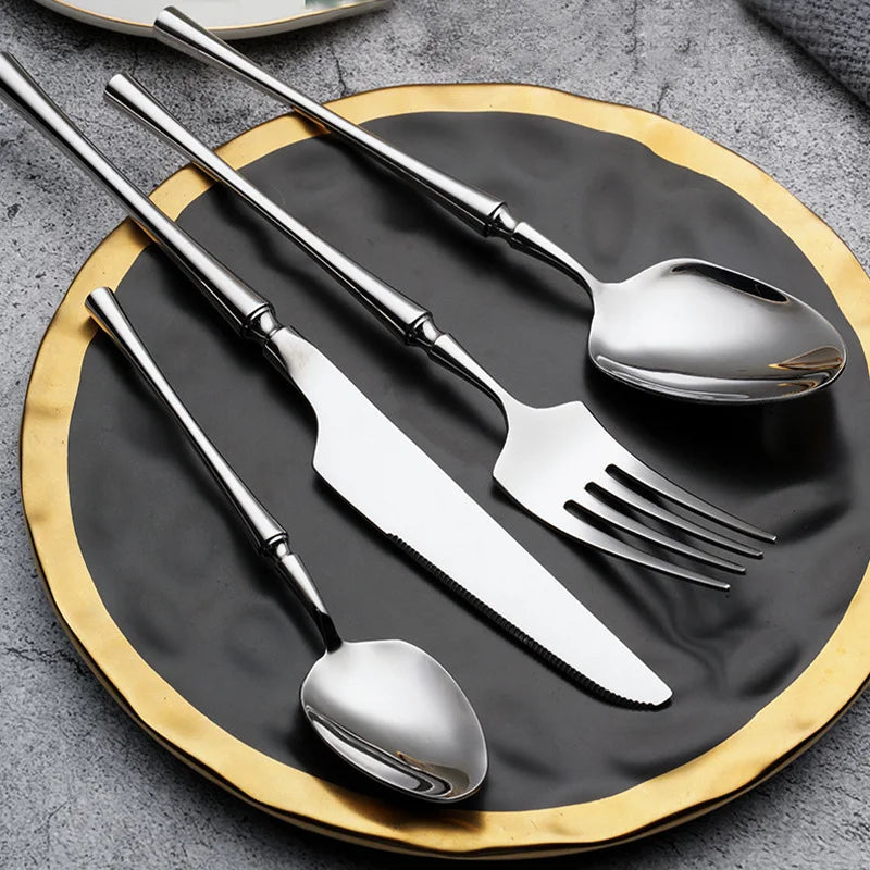 Stainless Steel Symphony: Luxury Cutlery & Flatware Set