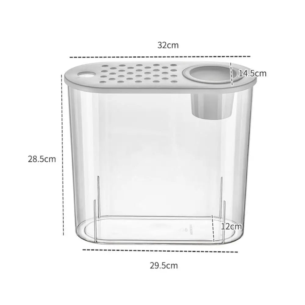 Plastic Transparent Belt Cover Oval Water Culture Fish Tank