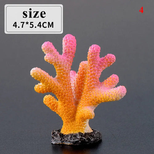 Mini Resin Fish Tank Plant Decorations