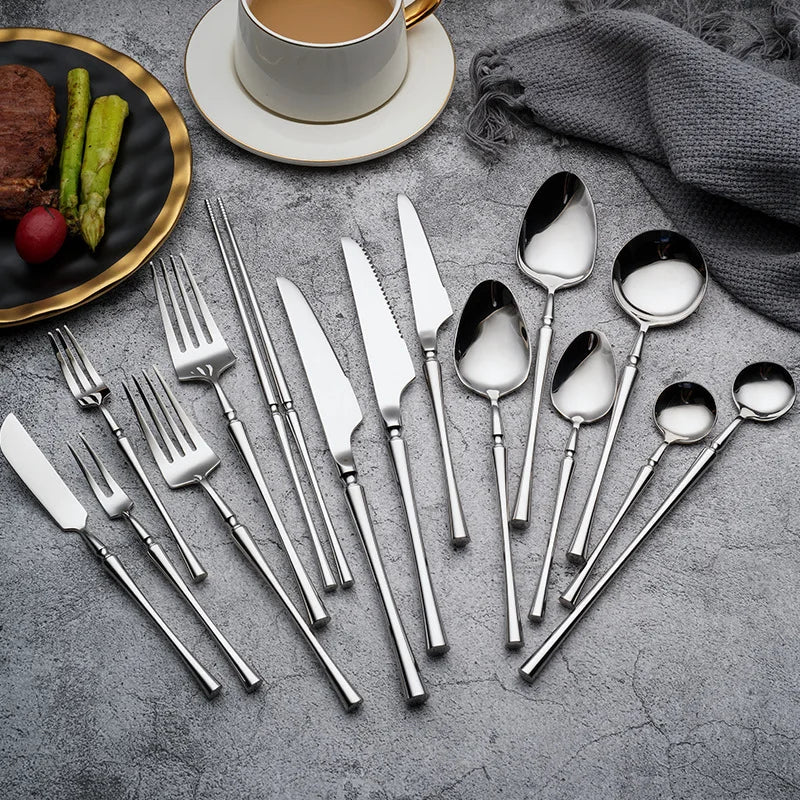 Stainless Steel Symphony: Luxury Cutlery & Flatware Set