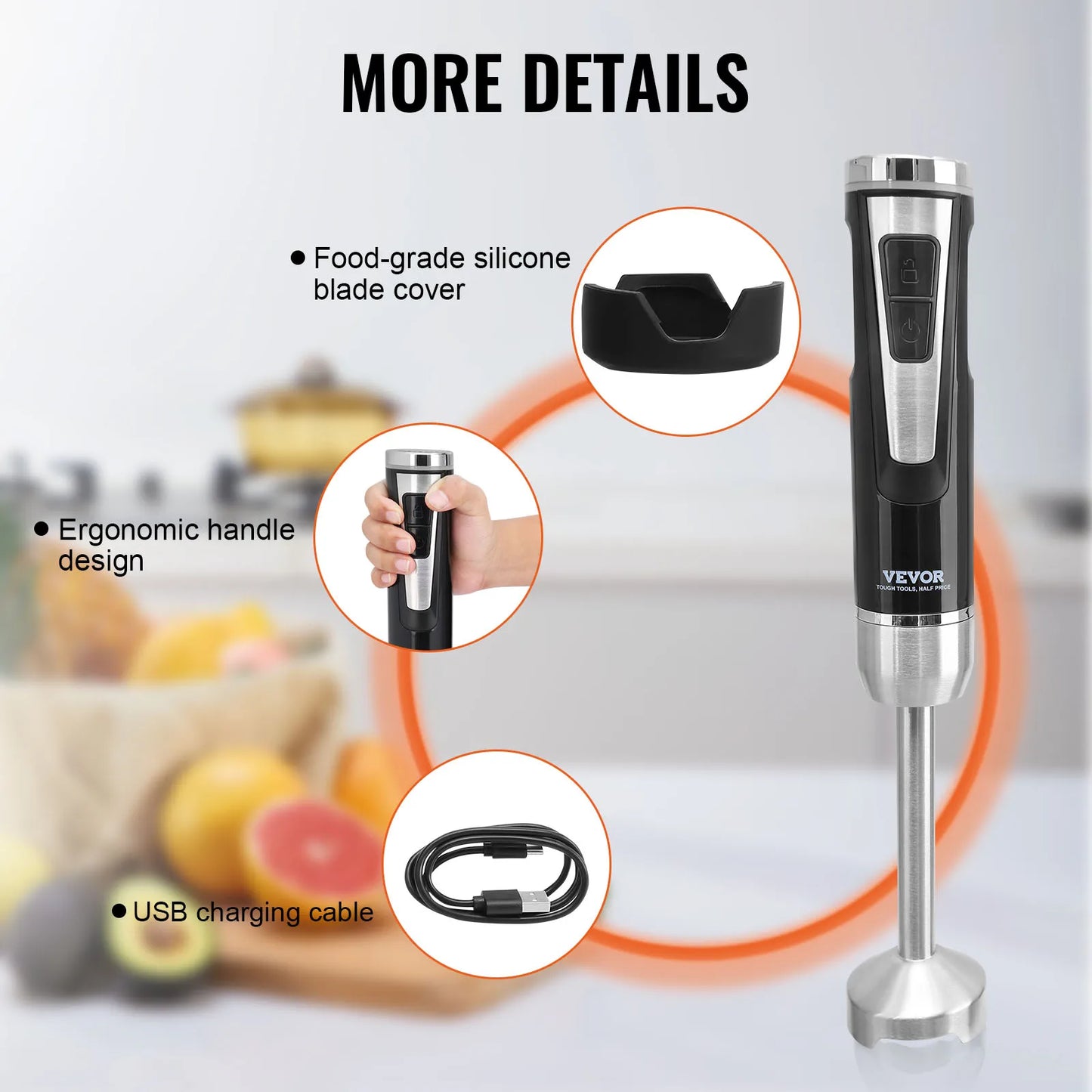 Cordless Mini Blender & Handheld Mixer