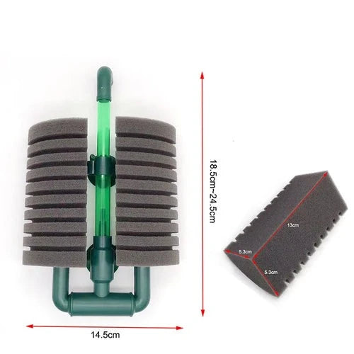 Bio Sponge Filter with Air Pump for Aquariums and Ponds