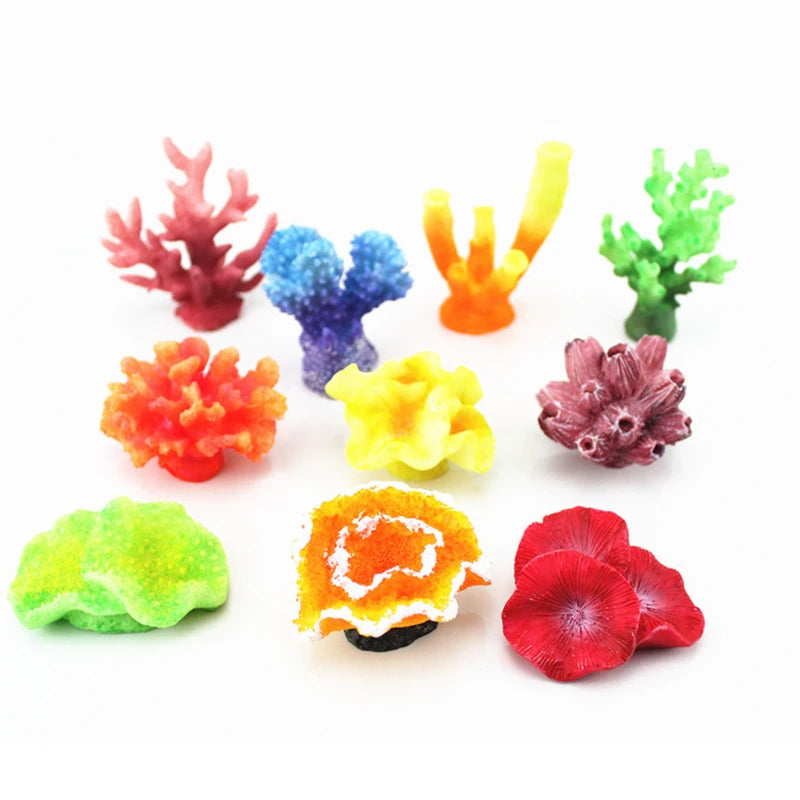 Mini Resin Fish Tank Plant Decorations