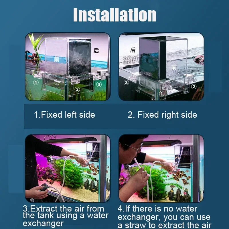 Negative Pressure Aquarium Landscape & Isolation Box