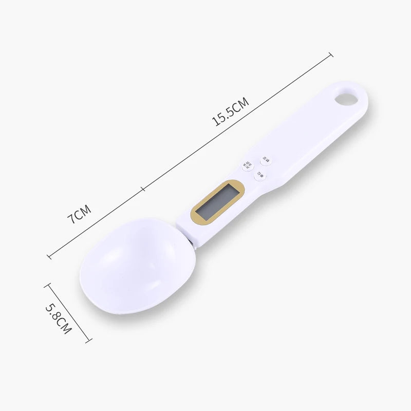 Precision Digital Kitchen Spoon Scale - LCD Display for Food & Coffee Measurement