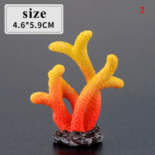 Mini Resin Fish Tank Plant Decorations