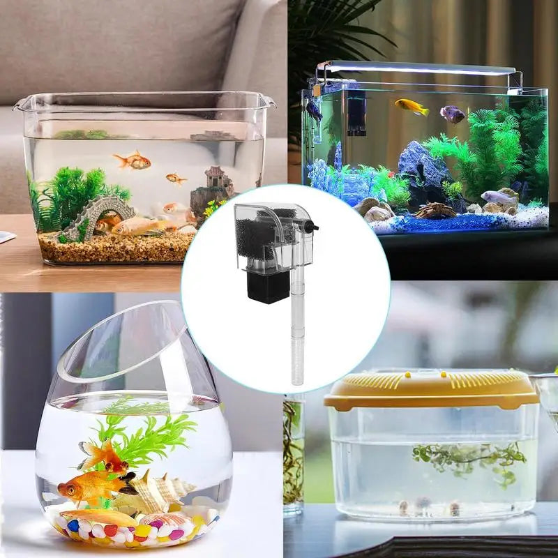 Aquarium Filter Water Pump External Hang Up Filter