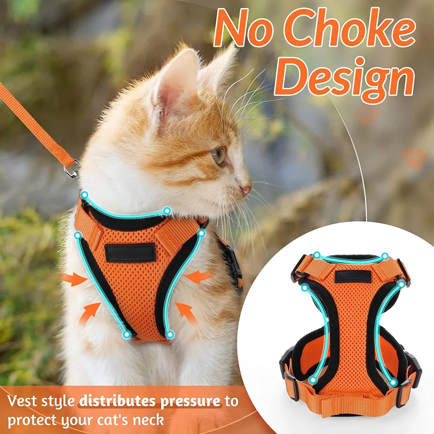 Escape Proof Cat Vest Harnesses