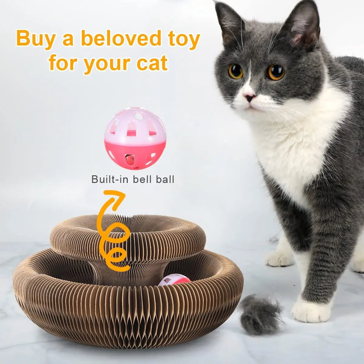 Magic Organ Round Cat Scratcher & Claw Grinder