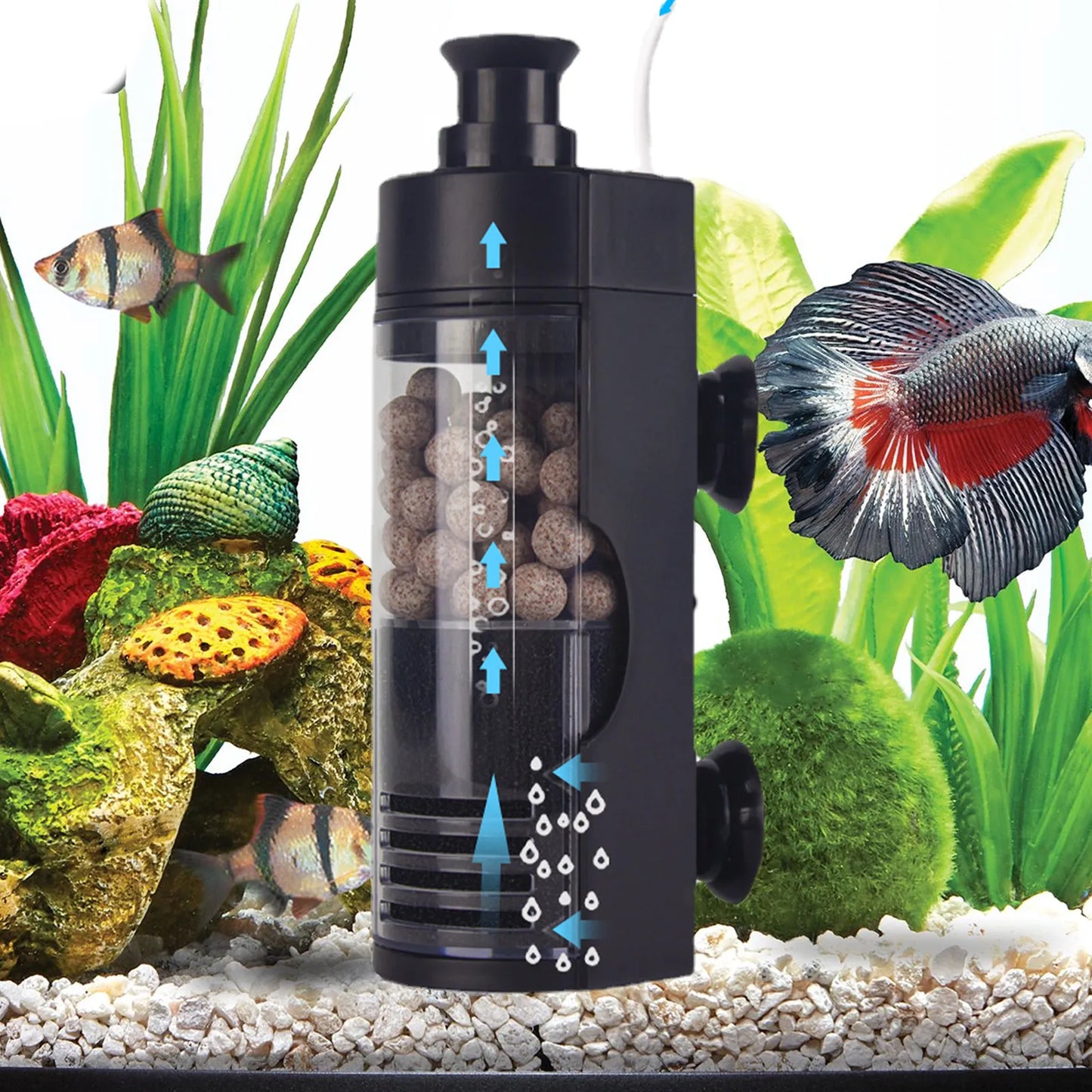 Multifunctional Aquarium Filter for Aquarium Fish Tank Air Pump