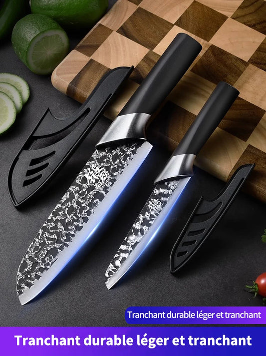 Sharp Forged Santoku Knife for Meat & Vegetable