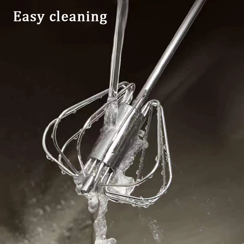 Self-turning egg Beater Manual Hand Mixer for Creams and Eggs Essential Kitchen Tool