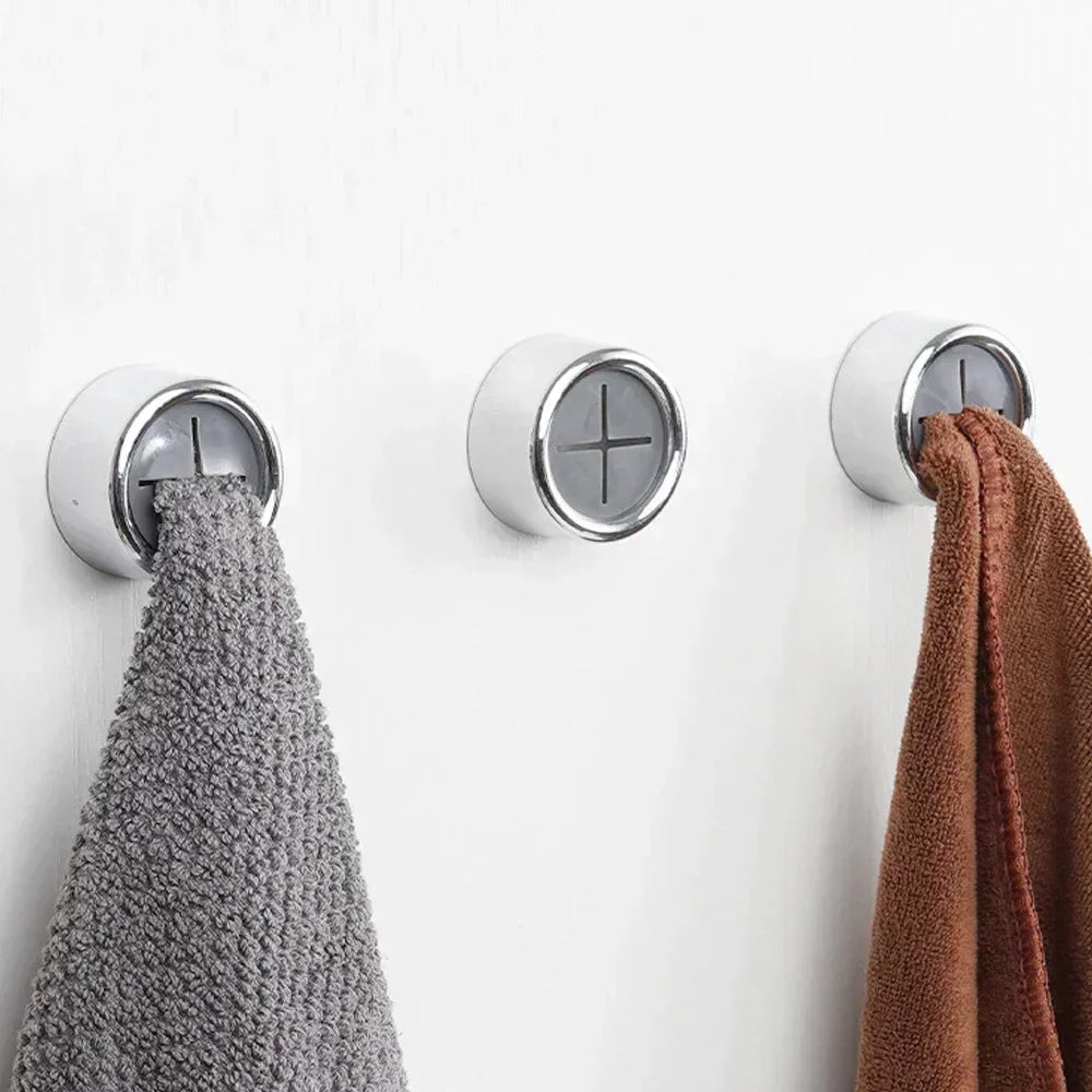 Self-Adhesive Towel Holder Clips - Wall Mount Storage Rack