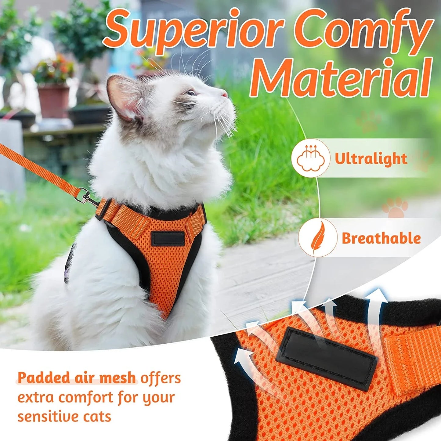 Escape Proof Cat Vest Harnesses