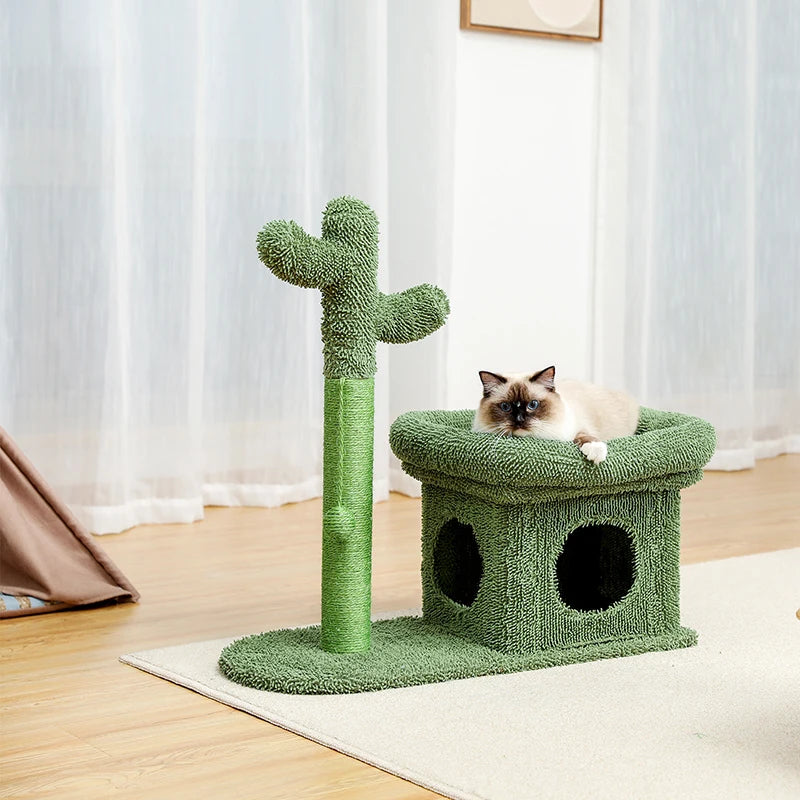 Charming Cactus Cat Tree Tower