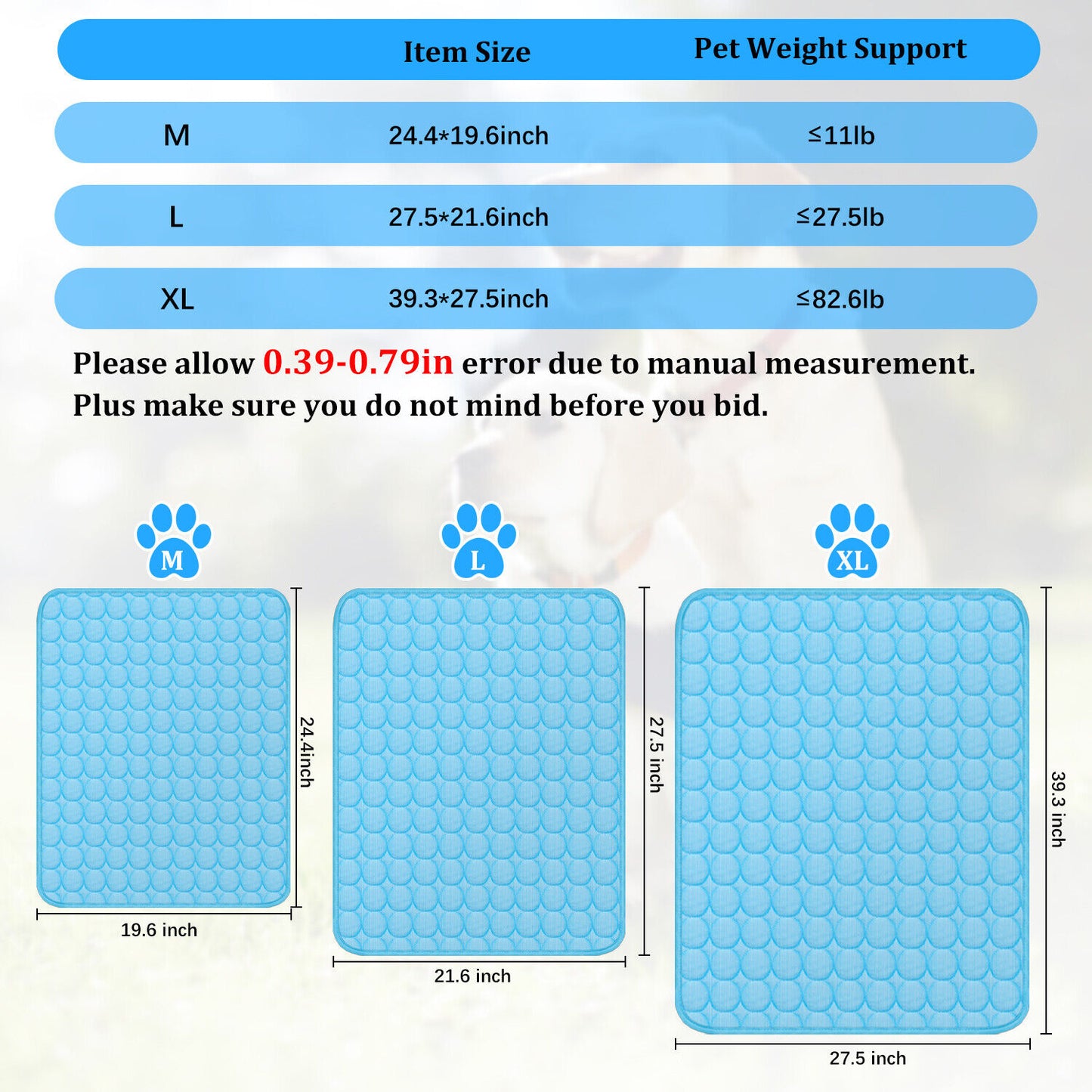 Pet Cooling Mat Cushion